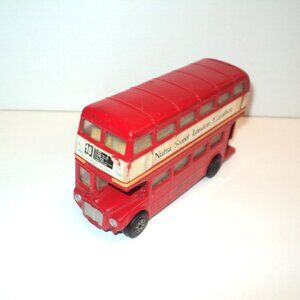 Zylmex Nutra Sweet London Transport Marathon Bus 1994 Double-Decker Red 4.75" L